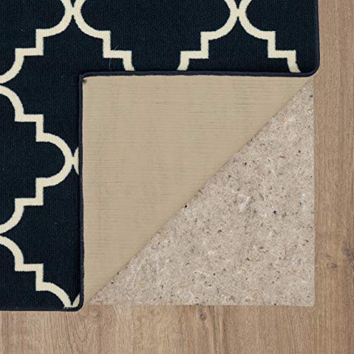 Mohawk Home Soho Fancy Trellis Geometric Lattice Printed Area Rug, 2 Ft 6 In X 3 Ft 10 In, Navy #TOP7