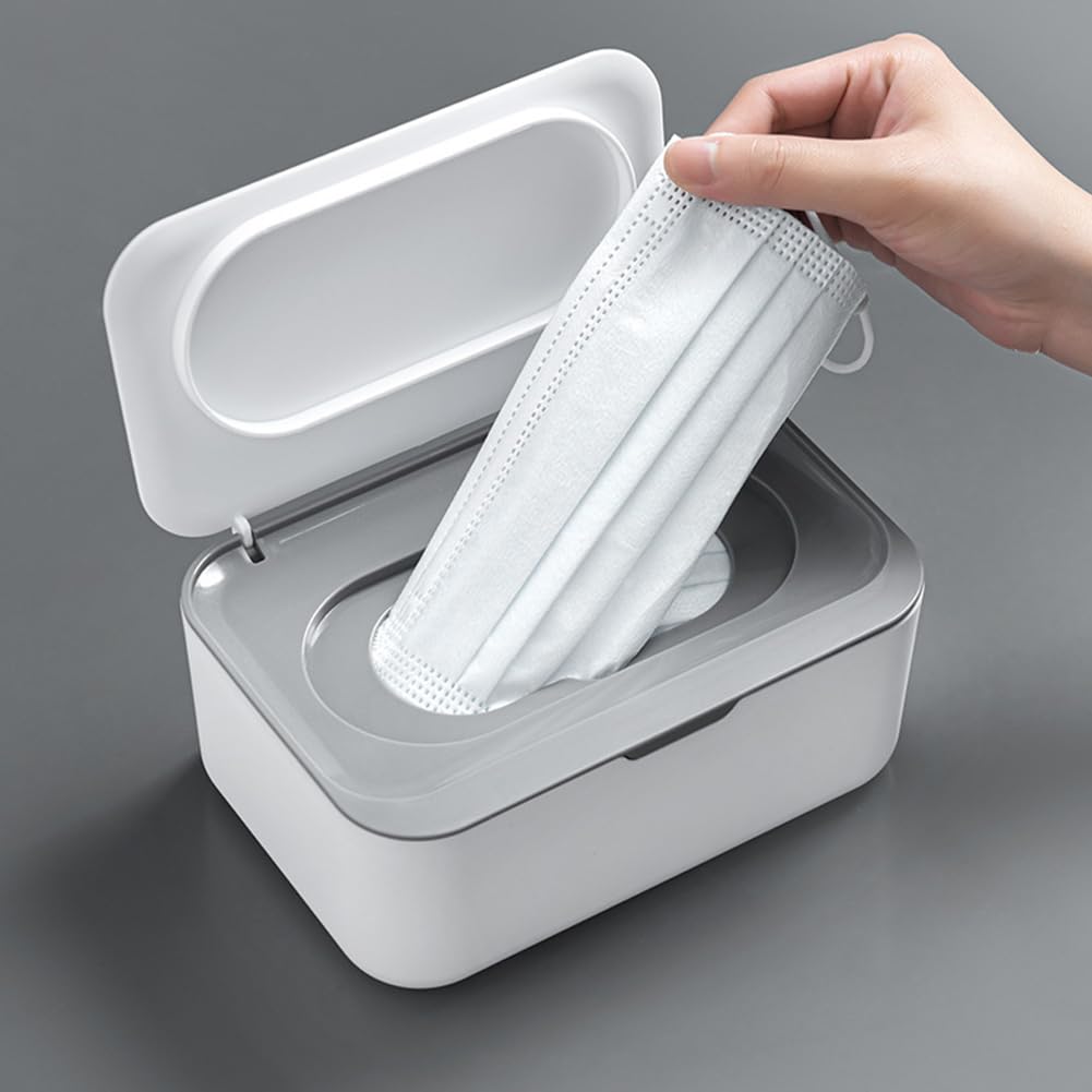 Distributeur de lingettes humides, boîte de rangement pour lingettes humides pour bébé pour la maison et le bureau (D)