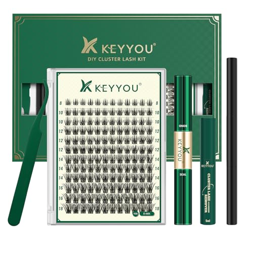 Image of KEYYOU Lash Clusters Kit Full Coverage Volume for Dramatic Glam