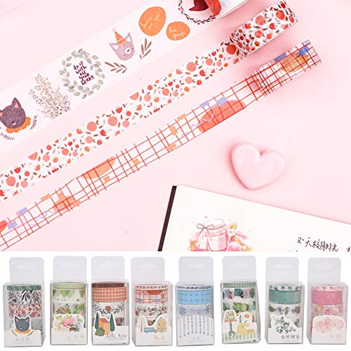 32 rotoli di nastro adesivo Washi, nastro adesivo