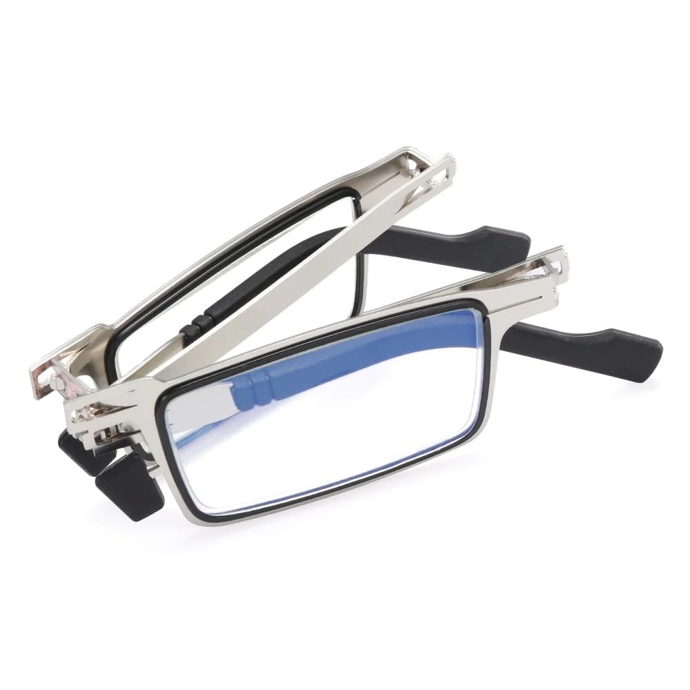 Spatlus Unbreakable Folding Reading Glasses For Women Men Blue Light Blocking Anti UV Eyestrain Foldable Portable Compact Readers Hard Case Pocket Computer glasses Spring Hinge (+2.5, Set of 1) (B0D7S3RWWQ) Amazon Price History, Amazon Price Tracker