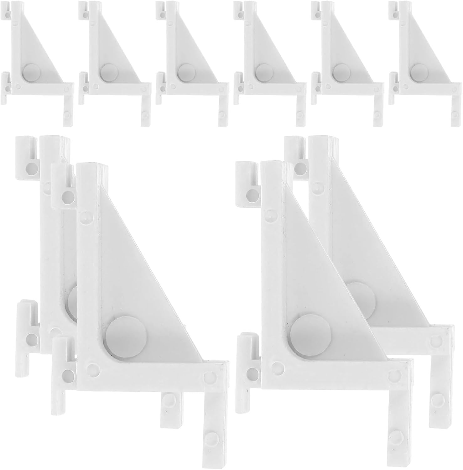 50Pcs Plastic Snap Hook Refrigerator Shelf Clamps Clip Partition Fridge Freezer Rack