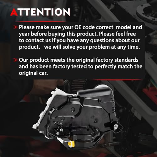 Image of Front Left Driver Side Door Lock Actuator for 2013-2022 Toyota Prius Avalon, 2016-2023 Tacoma, Replaces 69040-47110 69040-07020