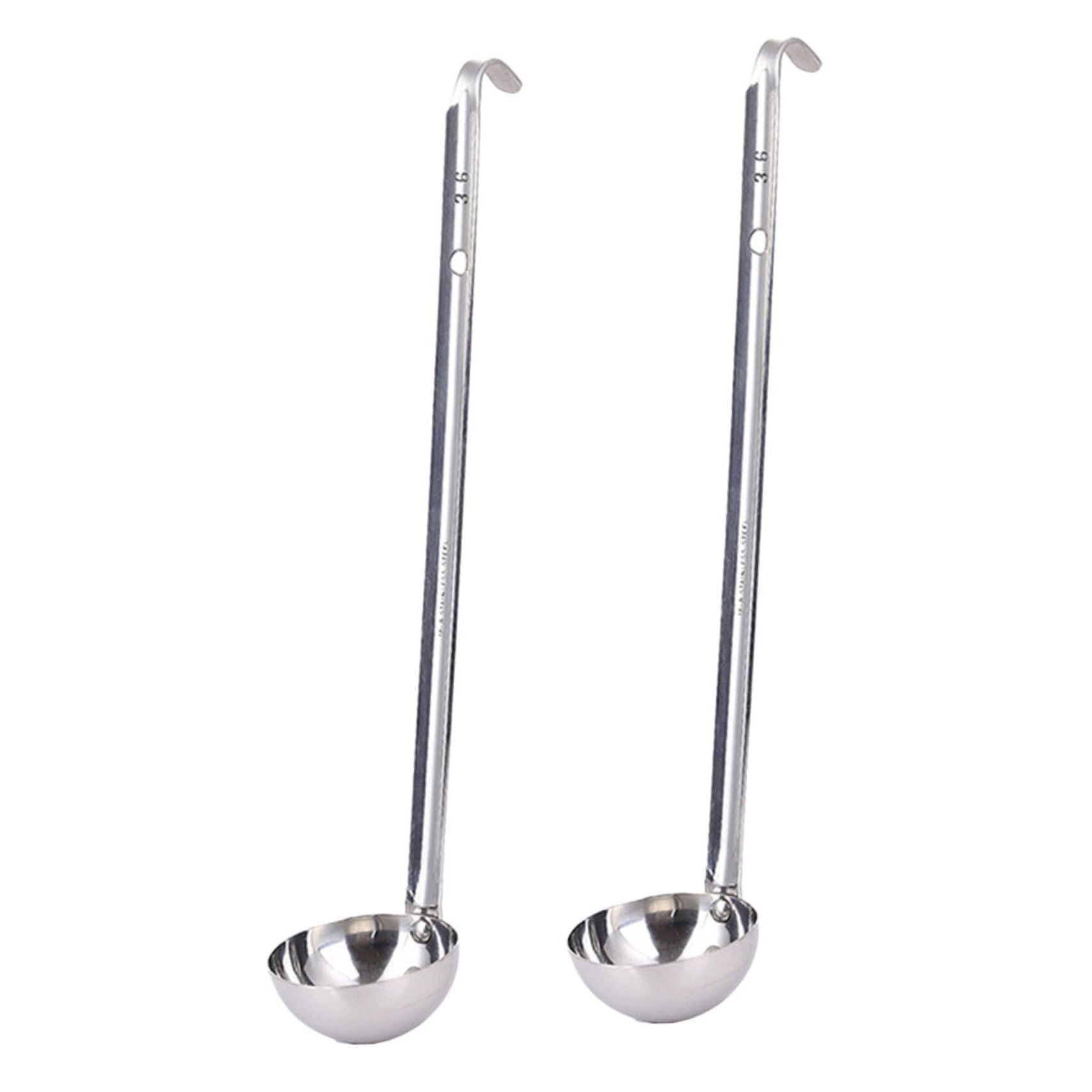 LABRIMP 4piezas Cucharas De Inoxidable Mango Para Restaurantes y Reuniones Familiares Utensilios De Cocina Reutilizables