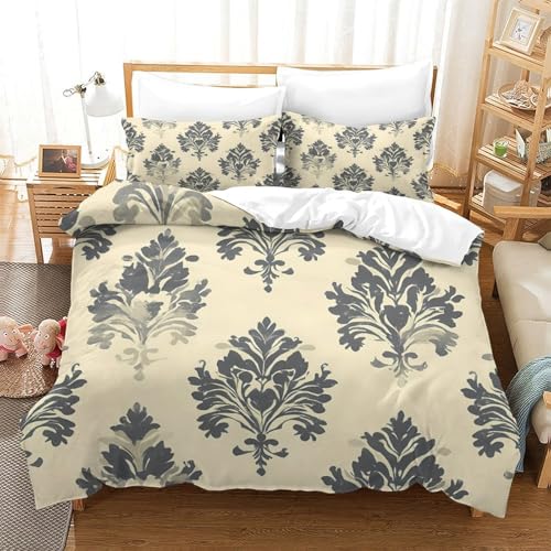 Housse de couette florale bohème en microfibre premium douce 200x200