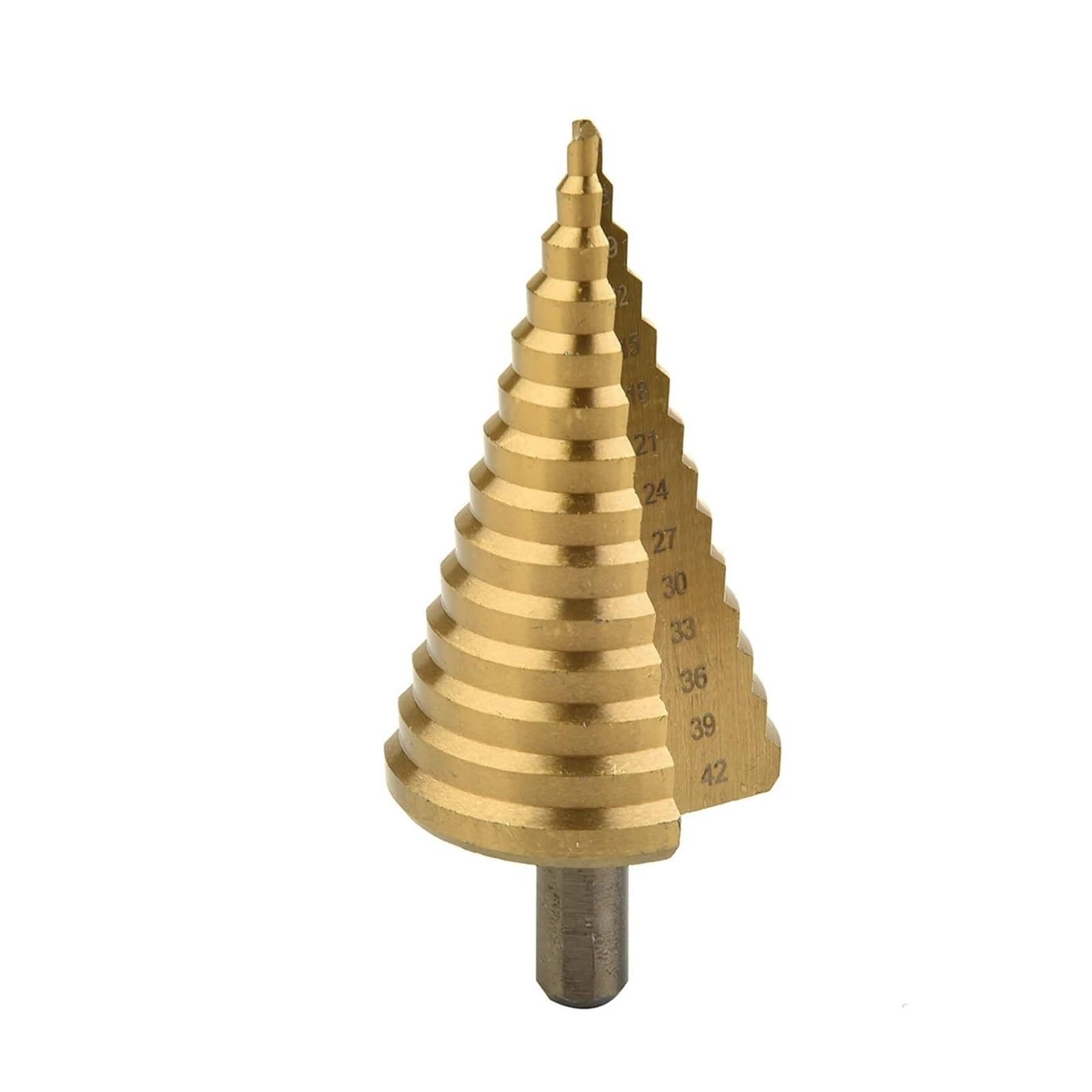 Wiertła do metalu, Wiertło spiralne z rowkiem stopniowym, Wiertło stopniowe 4 42 mm, Stożkowe wiertło stalowe, Frez do otworów w metalu