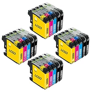 D&C LC223 inktcartridges, compatibel met Brother LC223 voor MFC-J5320DW DCP-J4120DW MFC-J480DW MFC-J5720DW MFC-J5625DW MFC-J4620DW MFC-J4420DW MFC-J880DW MFC-J4625DW DCP-J562DW MFC-J5620DW MFC-J680DW