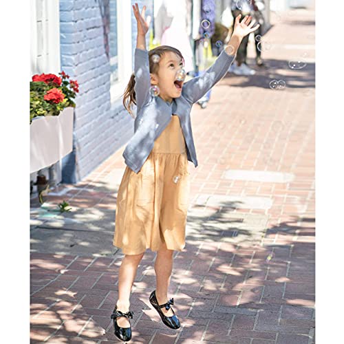 Image of Felix & Flora Toddler Flower Girl Dress Shoes - Girl Ballet Flats Party School Shoes Wedding