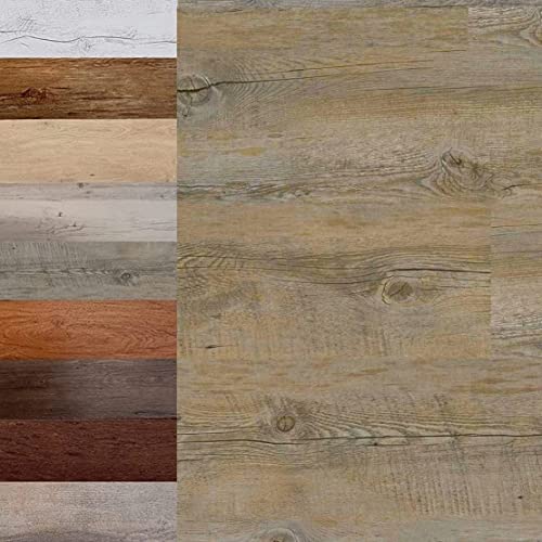 MadeInNature, Dalles PVC, Lames Auto-Adhésives, Grand Choix de Coloris et de Dimensions (1.10 m², Pecan)
