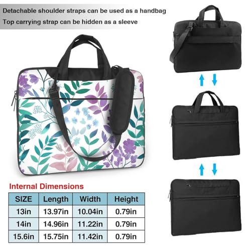 Maletín para portátil 15.6" impermeable con diseño floral miniatura 3
