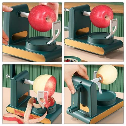 Pelapatate Manuale da Cucina Multifunzione Premium in Acciaio Inossidabile con C