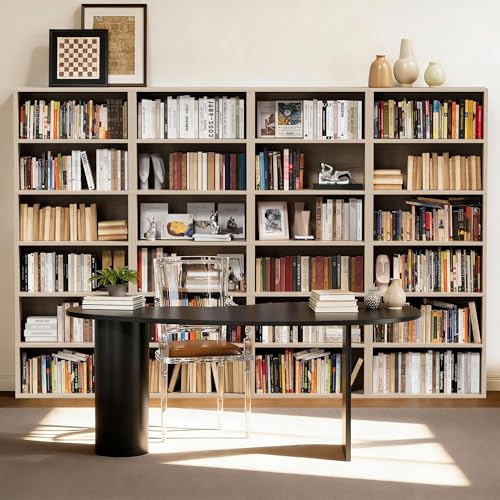 Image of Furniwell 71 inch Tall Bookcase Bookshelves, 6 Tier Floor Standing Bookcases Open Frame, Modern Display Storage Organizer for Home Office, Living Room, Bedroom, Study Room (Beige, 1 Pcs)