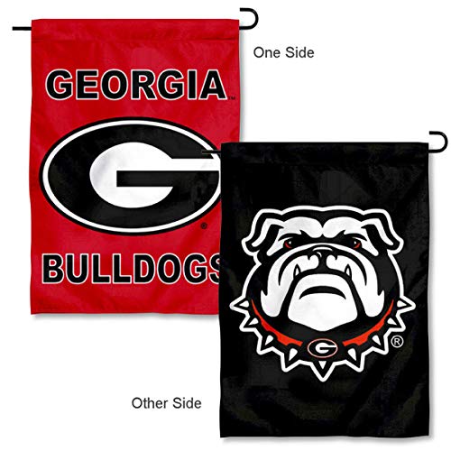 Georgia Bulldogs Double Logo Garden Flag #TOP1