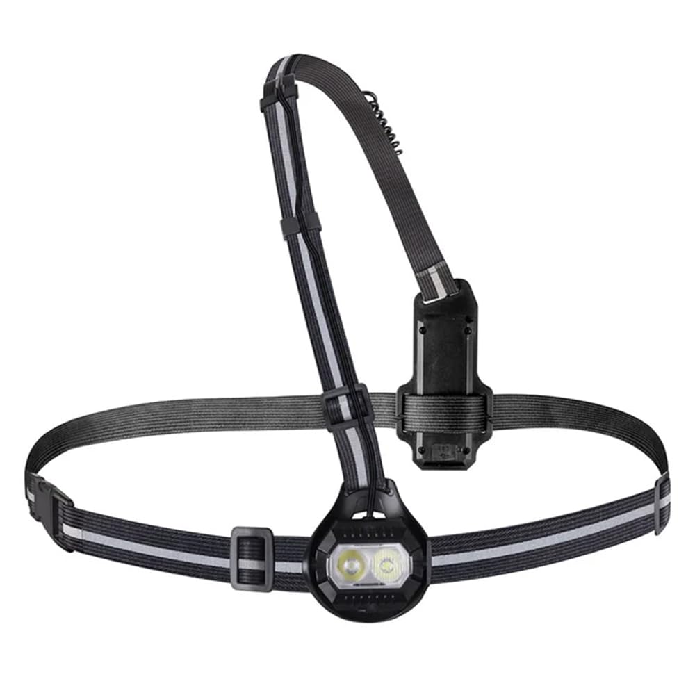 Proviz LED360 Running Chest Light – Running Lights for Runners, Chest Torch, Reflective Vest with Running Lights, 500 Lumens Running Torch, Rear & Front Runners Lights