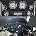 MORYEN Speedometer Gauge Burst Bezel Kit Instrument Cover Board for Harley touring Road Glide Street Glide 1996-2013