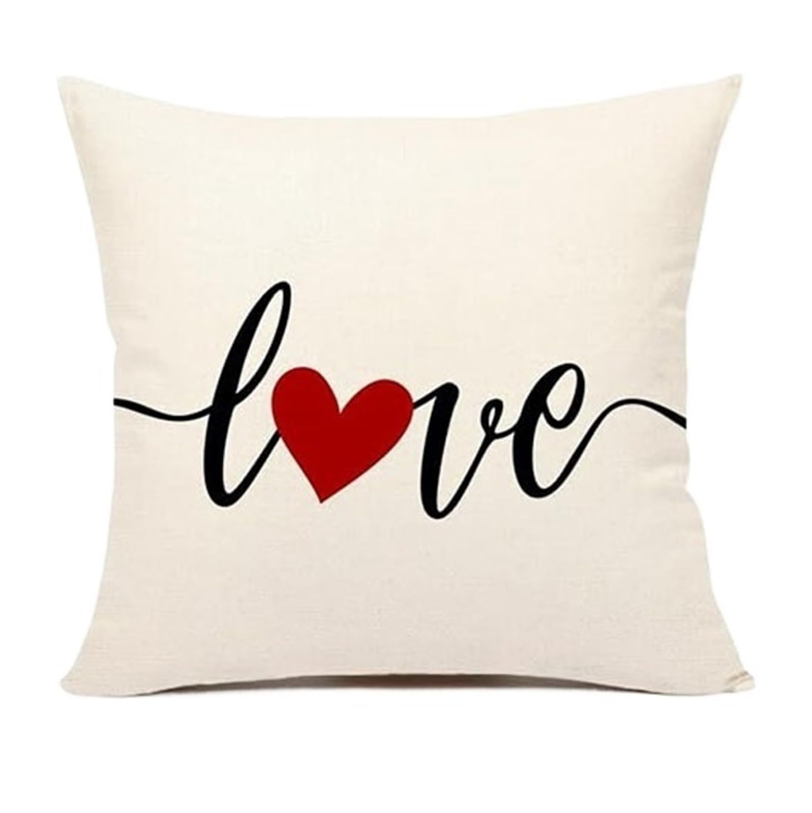 Housse de coussin Saint-Valentin 55cm, le cadeau d'anniversaire idéal pour couple