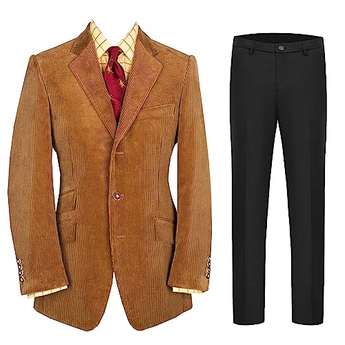 Costume velours côtelé noir homme pour soirée chic et événements