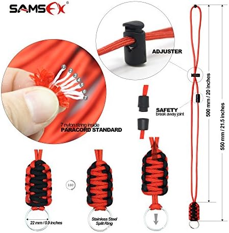 SAMSFX Quick Knot Tool and Fly Fishing Tippet Spool Holder Necklace Lanyard Combo
