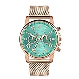 Damen Armbanduhr Analog Quarz Uhr Frauen Mode Casual Uhr Einfach Mesh Metallarmband Damenuhr Analoge Quarzuhr Armband Elegant Uhr Luxus Geschäfts Klassisch Geschenk 2019 LEEDY