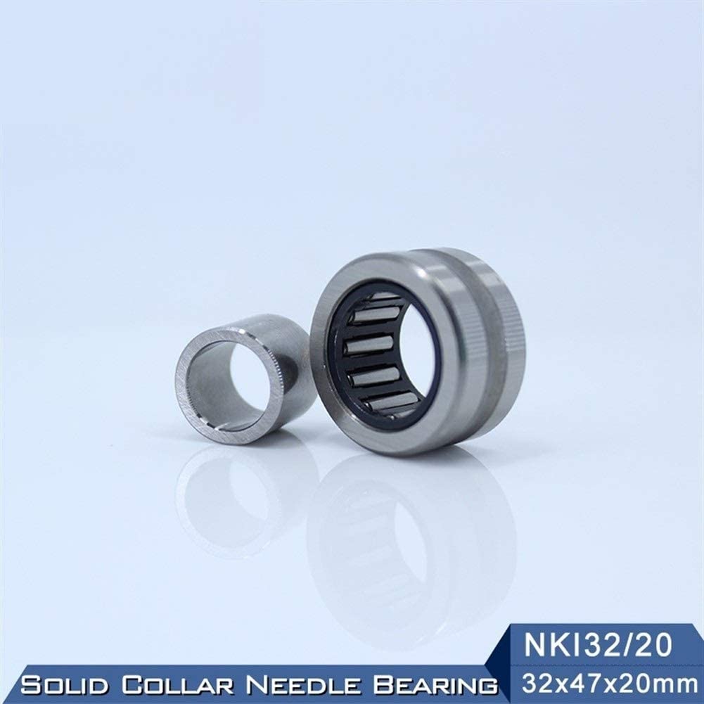 TMP1105 NKI32/20 Cuscinetto a rullini 32x47x20mm Cuscinetti a rullini a Collare Solido con Anello Interno NKI 32/20