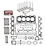 Evergreen HSHBIEV6025 Head Gasket Set Intake Exhaust Valves Compatible with 99-05 Hyundai Kia 2.4L DOHC G4JS