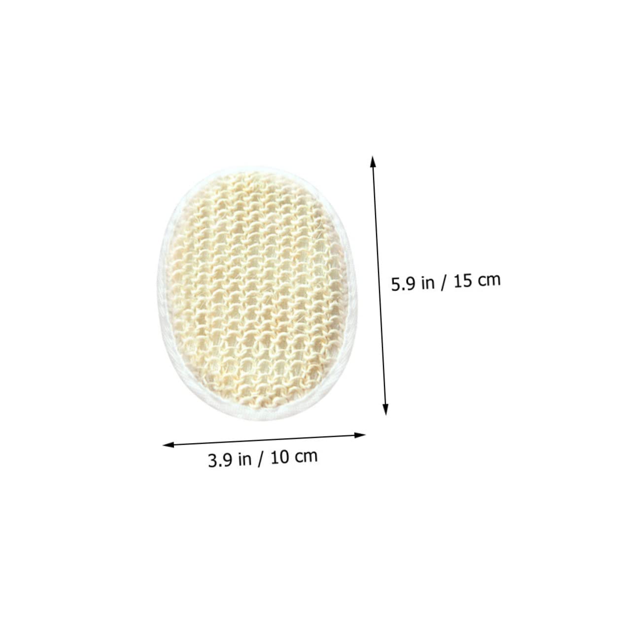 DECOMELODY 2Pcs Oval Sisal Bathing Balls Exfoliating Bath for Skin Cleaning Durable Sisal Balls Design for Daily Use and Gifting