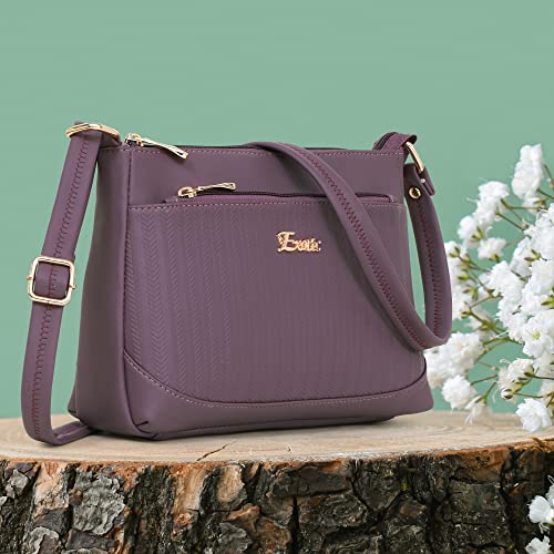 Image of EXOTIC Women's Studded Dual Tone Sling Bag -Green