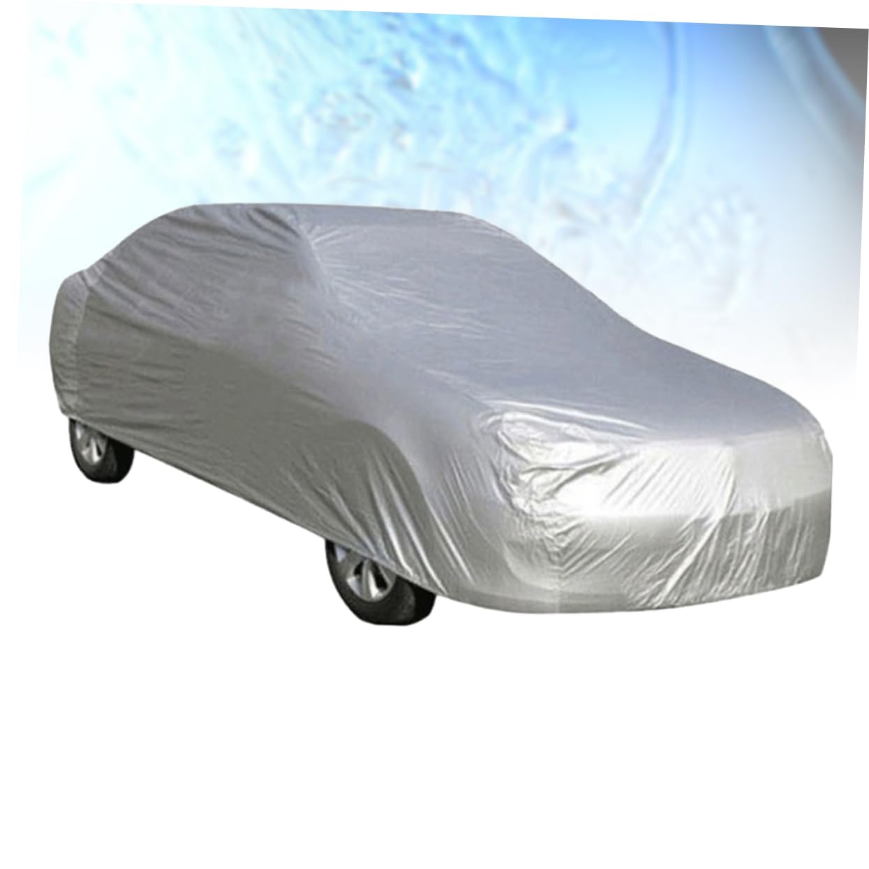 SEWOART Car Sunscreen Cover Silver Car Cover for Fit Outdoor from Rain and Rays — view 3