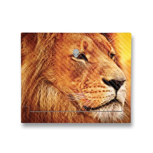 Image of MightySkins Carbon Fiber Skin Compatible with Alienware X14 R2 (2023) Full Wrap Kit - Lion Pride | Protective, Durable Textured Carbon Fiber Finish | Easy to Apply & Change Styles | Made in The USA
