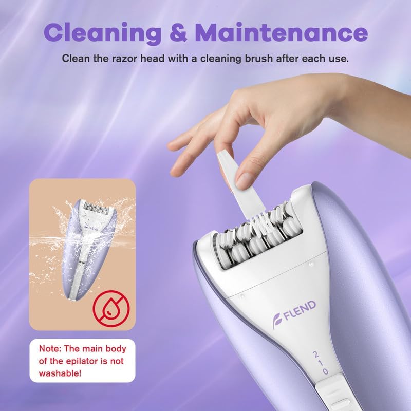 Epilator în timpul utilizării