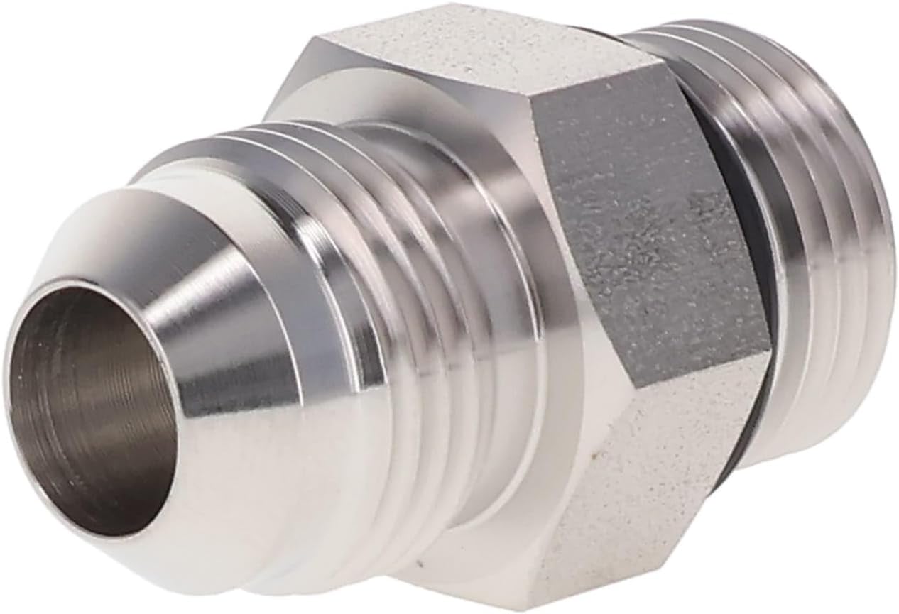 TITAN FITTINGS SS-6400-16-16-1" JIC (1 5/16"-12 thread) 37° x 1" ORB (1 5/16"-12 thread) Male (#16 thread)