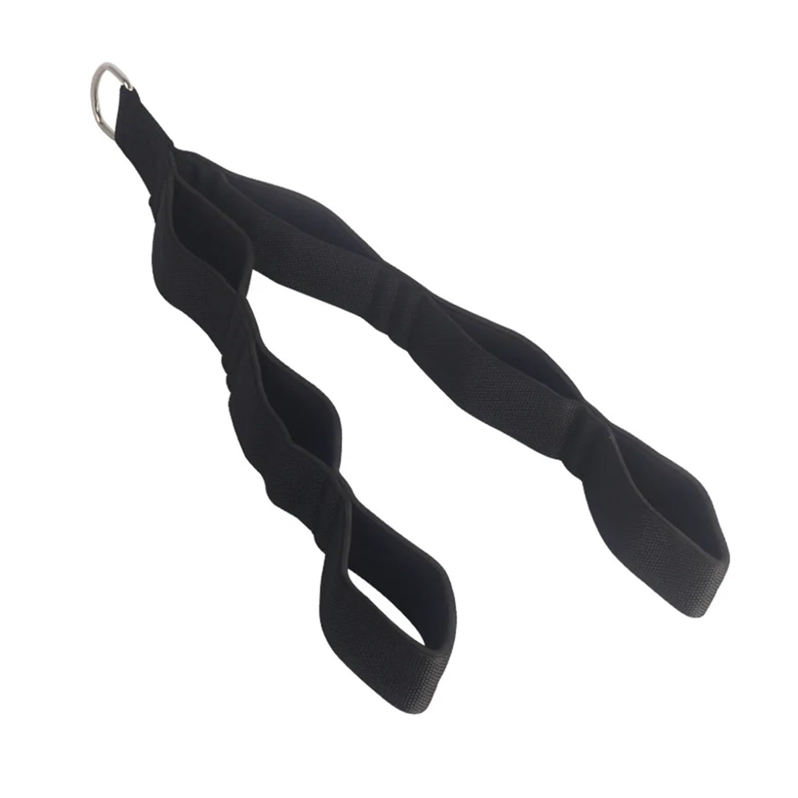 Uchwyty do mocowania linki liny tricepsowej 3 w 1 Ściągane paski przedłużające triceps systemu kół pasowych Sprzęt ćwiczeń(Black)