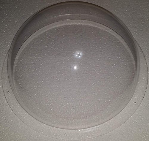 Supremetech Acrylic Dome/Plastic Hemisphere - Clear - 11" Diameter, 3/4" Flange With Pre-Drilled Holes #TOP8