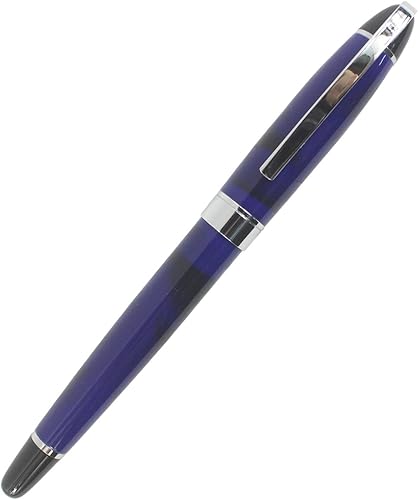 Miniatura 2 de Ejecutivo Rollerball Pen Moda Patrón De Mármol Clip De Acero Inoxidable - Azul