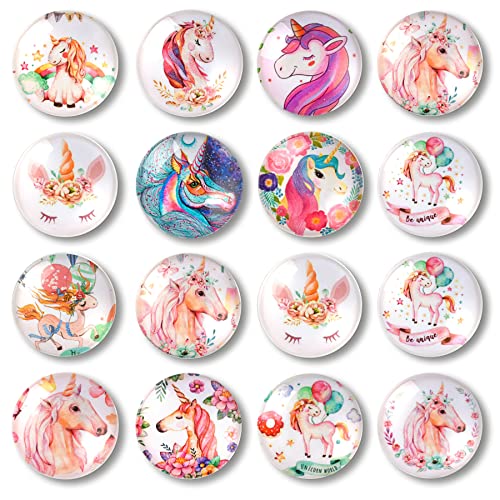 Hagao Refrigerator Magnets Unicorn Fridge Magnet Best Housewarming for Home Decorations 1 Inch 20 pcs Random