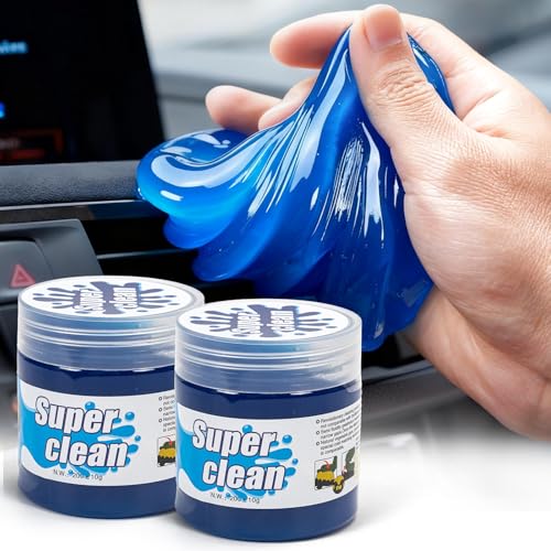 2 unidades de gel limpiador de coche para teclado, gel limpiador para interior de coche, universal, limpiador de polvo para ordenador portátil, impresora, cámara, coche