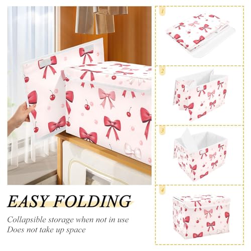 Boîtes de rangement pliables avec couvercle haut de gamme pour garde-robe - 5