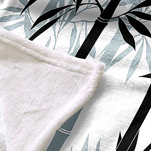 Couverture microfibre bambou noir imprimé 3D de qualité supérieure 150x200 - 6