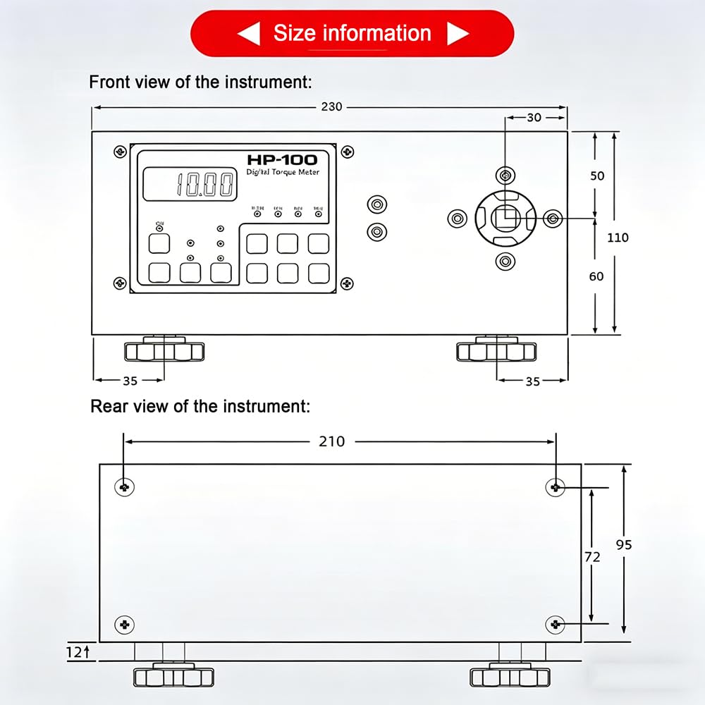 Tester digitale per contatore di coppia per tappi di bottiglia, morsetto regolabile da 10 a 160 mm, strumento di precisione con display multi-unità per controllo qualità