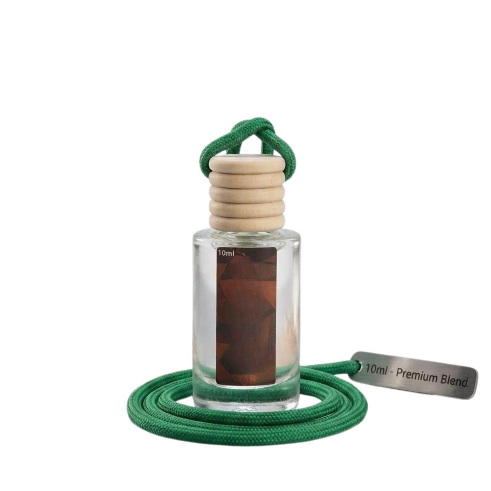 Aura Drive Hanging Car Perfume | Luxury White Oud, Rose & Amber Car Air Freshener | Premium Long Lasting Hanging Car Fragrance | Elegant Glass Bottle with Wooden Diffuser-image-30