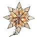 Kurt Adler 8.5-Inch Capiz Star Tree Topper with 10 Clear Lights and 1 Spare Bulb
