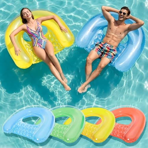 3-Pack Inflatable Pool Floats with Mood-Boosting Colors