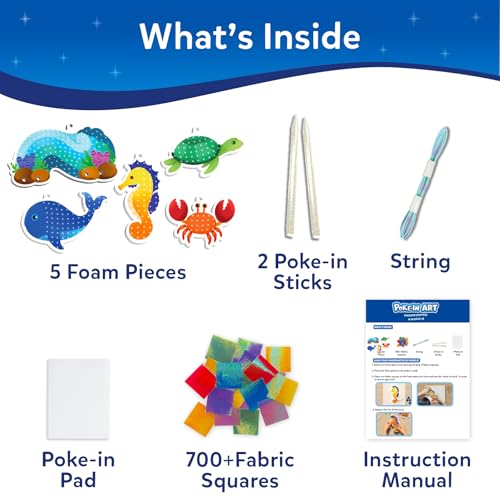 Image of Skillmatics Poke-in Art - Underwater Animals, Mess-Free Fun for Kids, DIY Arts & Crafts Kit, Creative Activity, Gifts for Girls & Boys Ages 4, 5, 6, 7, 8, 9