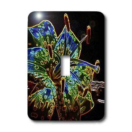 Interrupteur à bascule Lily Neon 3dRose lsp_171510_1 plaque de commande