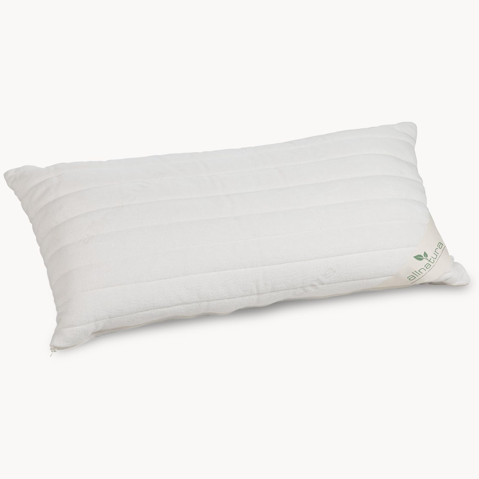 allnatura Cotona-Medicott Oreiller en Coton 40x80 cm - 100% Coton Bio pour Les Allergies - dormeurs sur Le côté et sur Le Dos - Hauteur Adaptable & Lavable en Machine - fabriqué en Allemagne