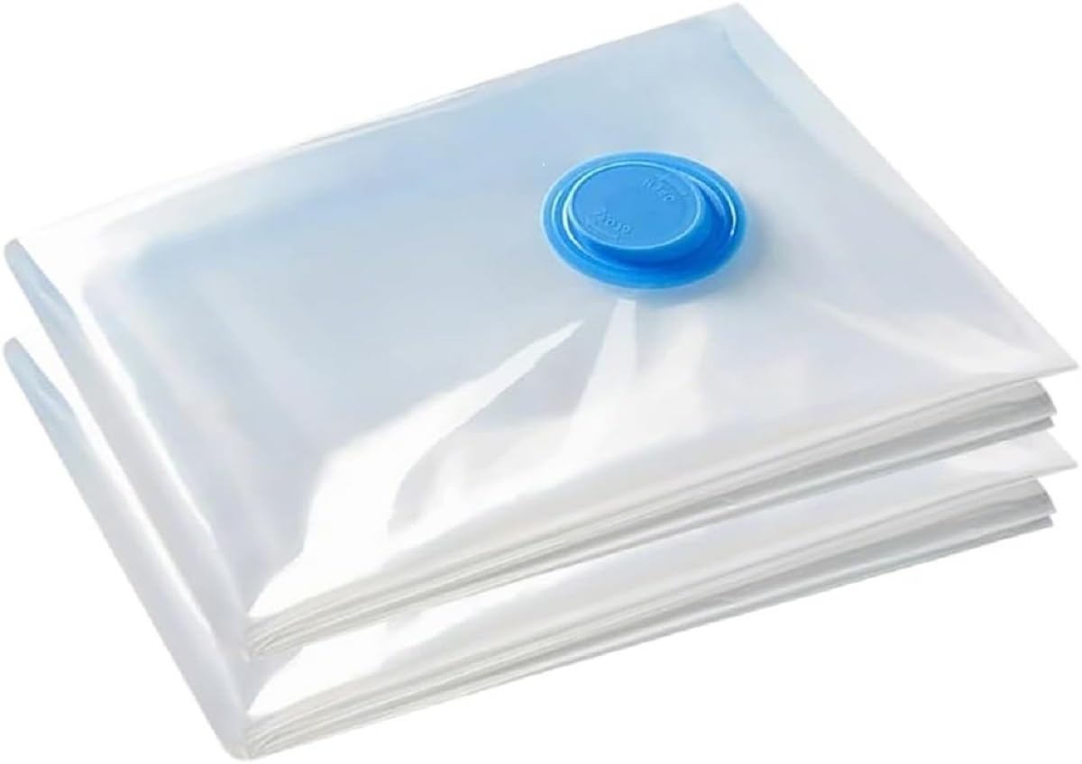 Vacuum Bags Extra Large for Duvets, Pack of 2, 100 x 130 cm Storage Bags, Reusable Clothes Bags, Travel Vacuum Bags for Clothes, Bedding, Clothes, Pillows