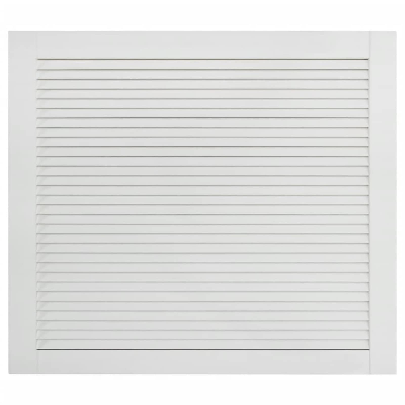 Tidyard Anta a Lamelle in Legno Massello di Pino, Anta in Legno di Pino Ventilato Aperto, Ante per Armadio a Doghe, Porta Interna a Doghe, Anta per Mobili Bianca 39,5x39,4 cm