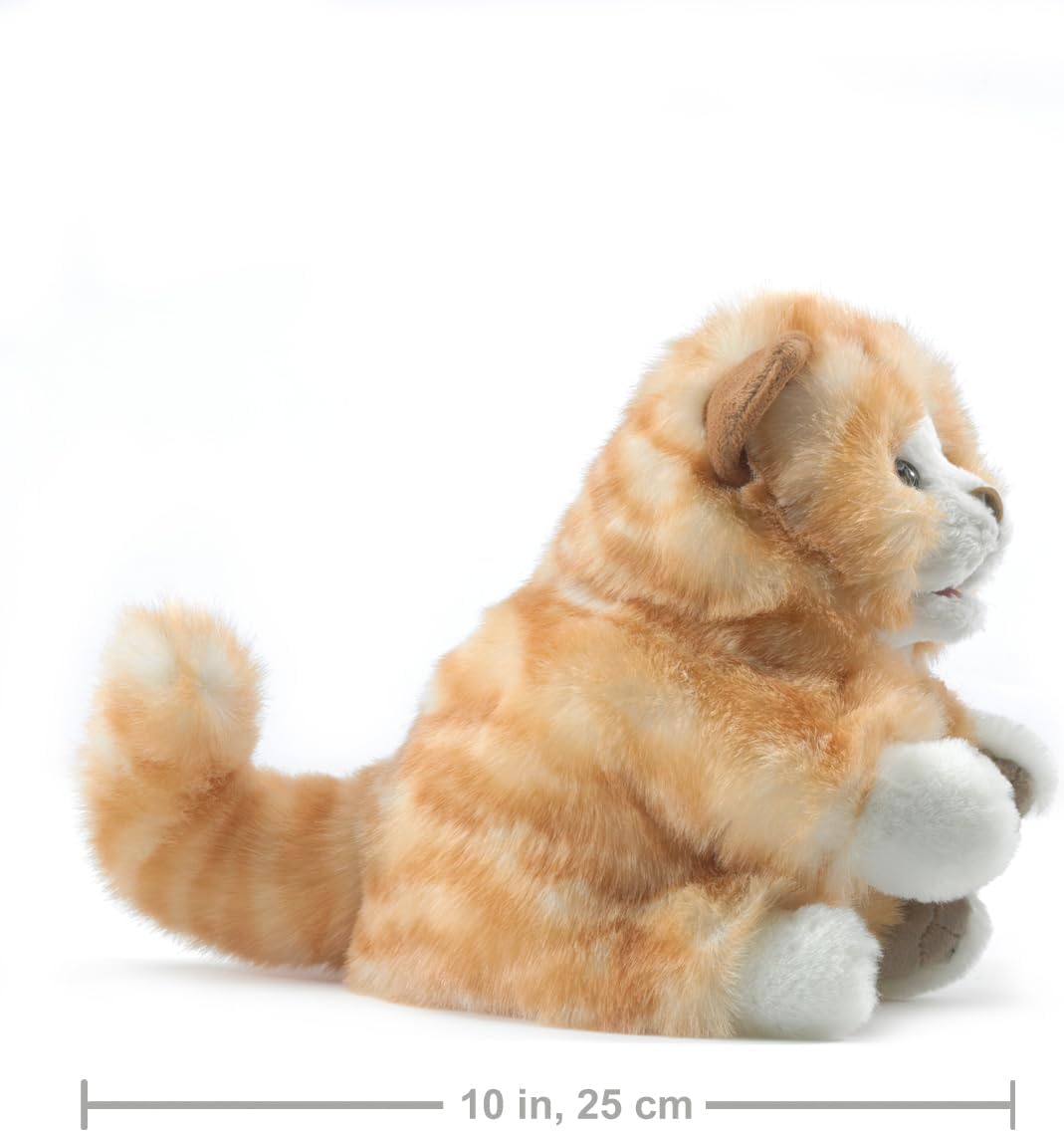 Folkmanis Tabby Kitten Hand Puppet (Orange)