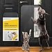 Hund und günstig Kaufen-PROTECTO 90 x 40 cm Türschutz transparent Kratzschutz vor Katzen und Hunden einfache Montage Kratzfeste Tür schützt Möbel, Wände und Fenster