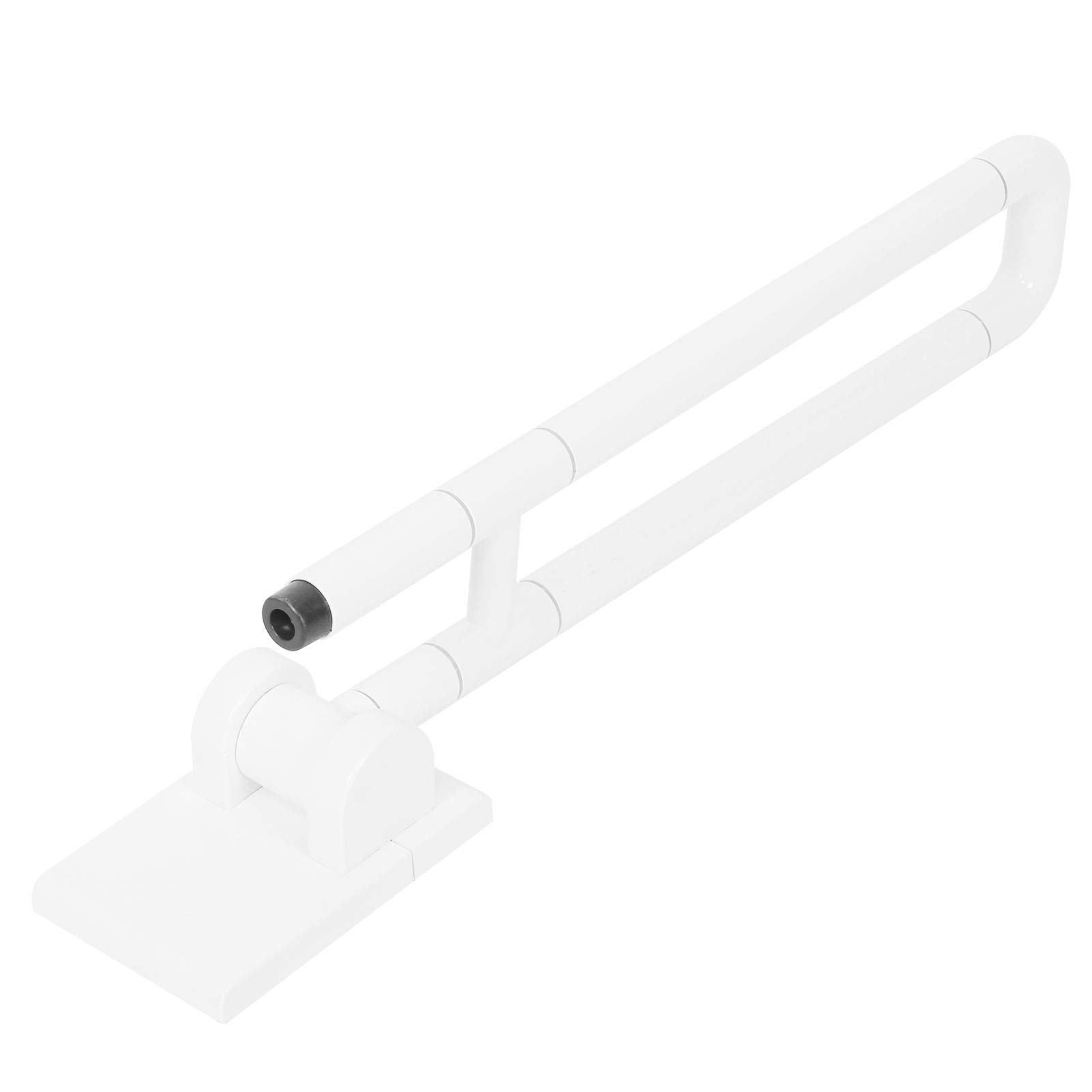 Cocoarm Podłokietnik do Toalety Biały Uchwyt do Wanny ze Stali Nierdzewnej 300 Kg 13,5 X 70 Cm Składany Uchwyt Bezpieczeństwa łazienki z Antypoślizgowym Uchwytem Świecący pierścień Prysznica w